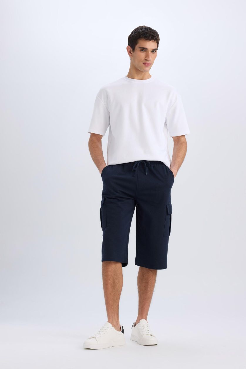 MAN NAVY Slim Fit Thin Sweatshirt Fabric Tall Short