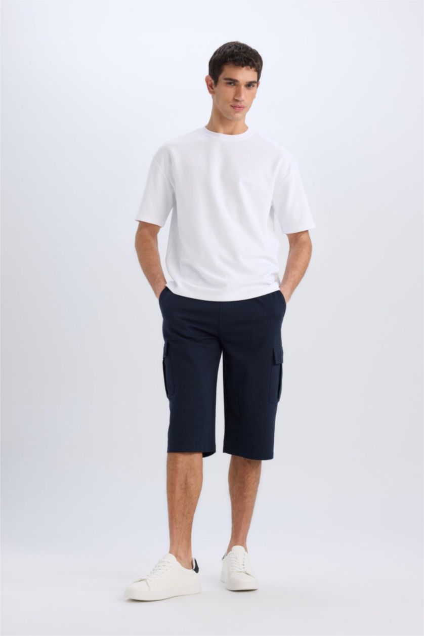 MAN NAVY Slim Fit Thin Sweatshirt Fabric Tall Short