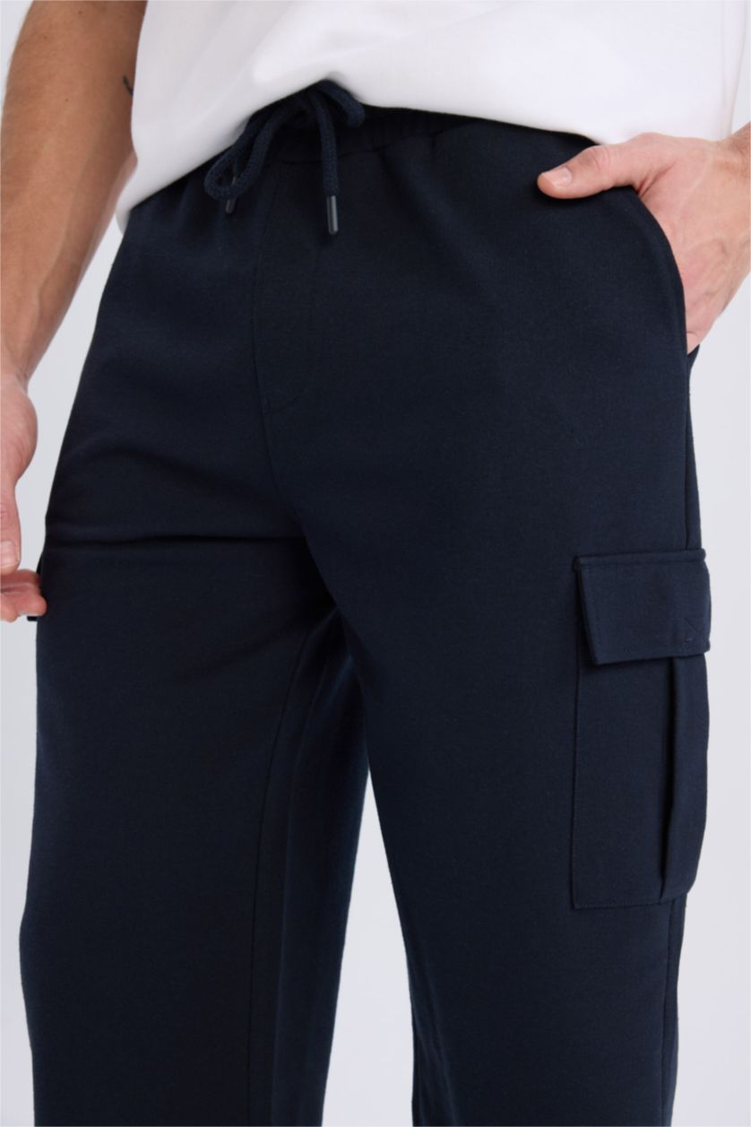 MAN NAVY Slim Fit Thin Sweatshirt Fabric Tall Short