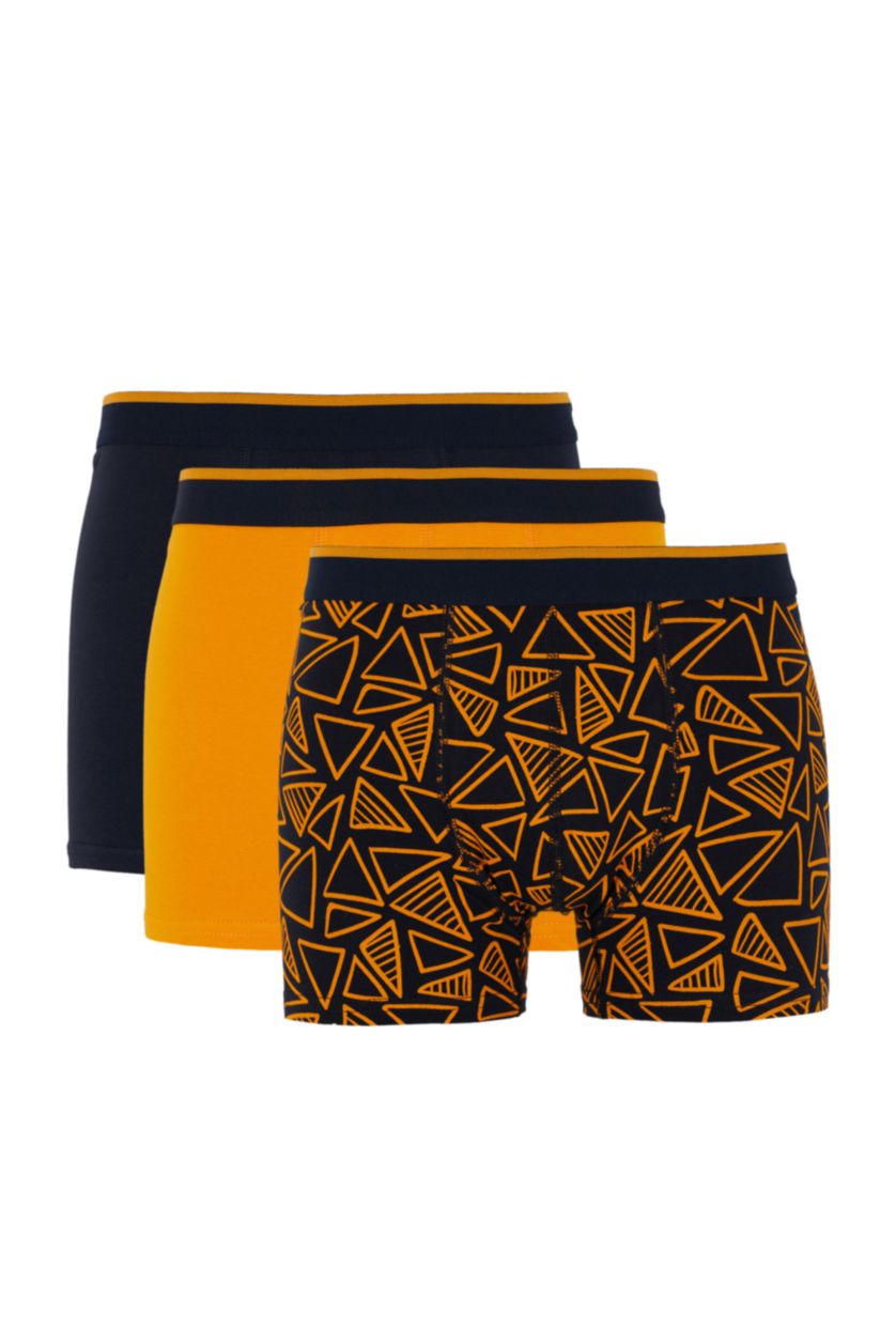 Erkek Lacivert Regular Fıt 3'lü Boxer