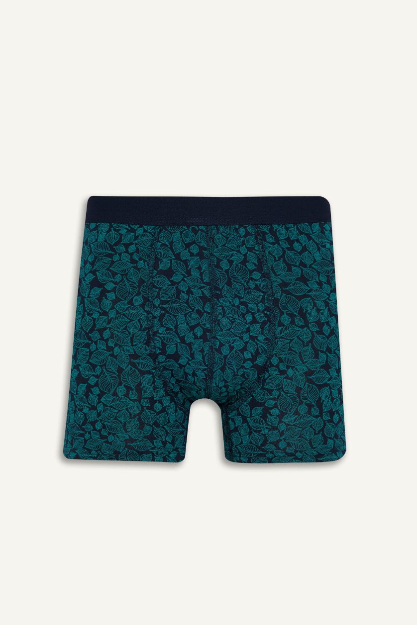 Erkek Lacivert Regular Fıt Çizgili 3'lü Boxer