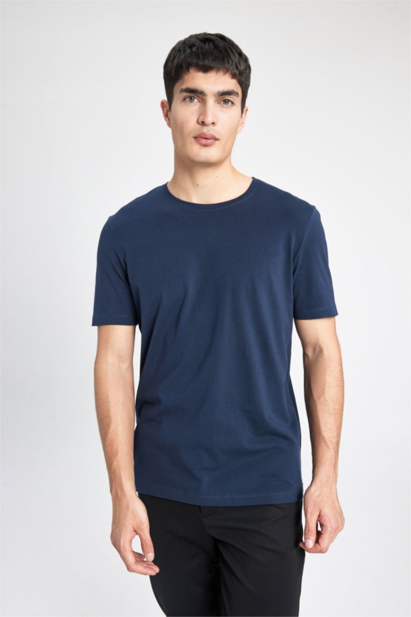 MAN Indigo Regular Fit Crew Neck Cotton Short Sleeve T-Shirt