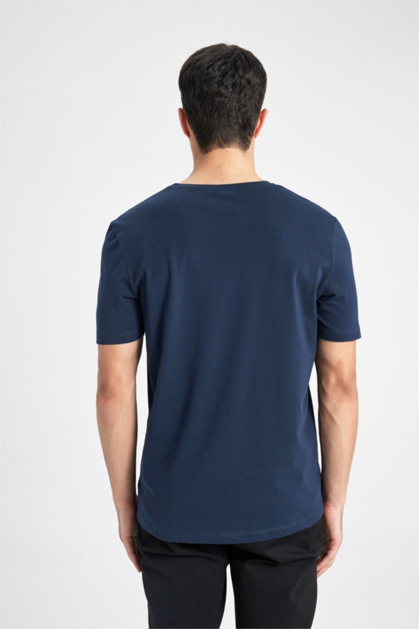 MAN Indigo Regular Fit Crew Neck Cotton Short Sleeve T-Shirt