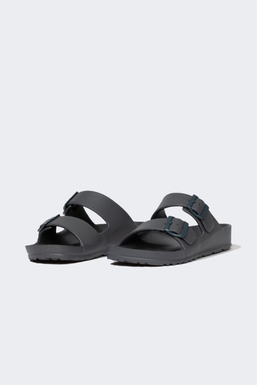 Man Anthracite Man Flat Sole Slipper