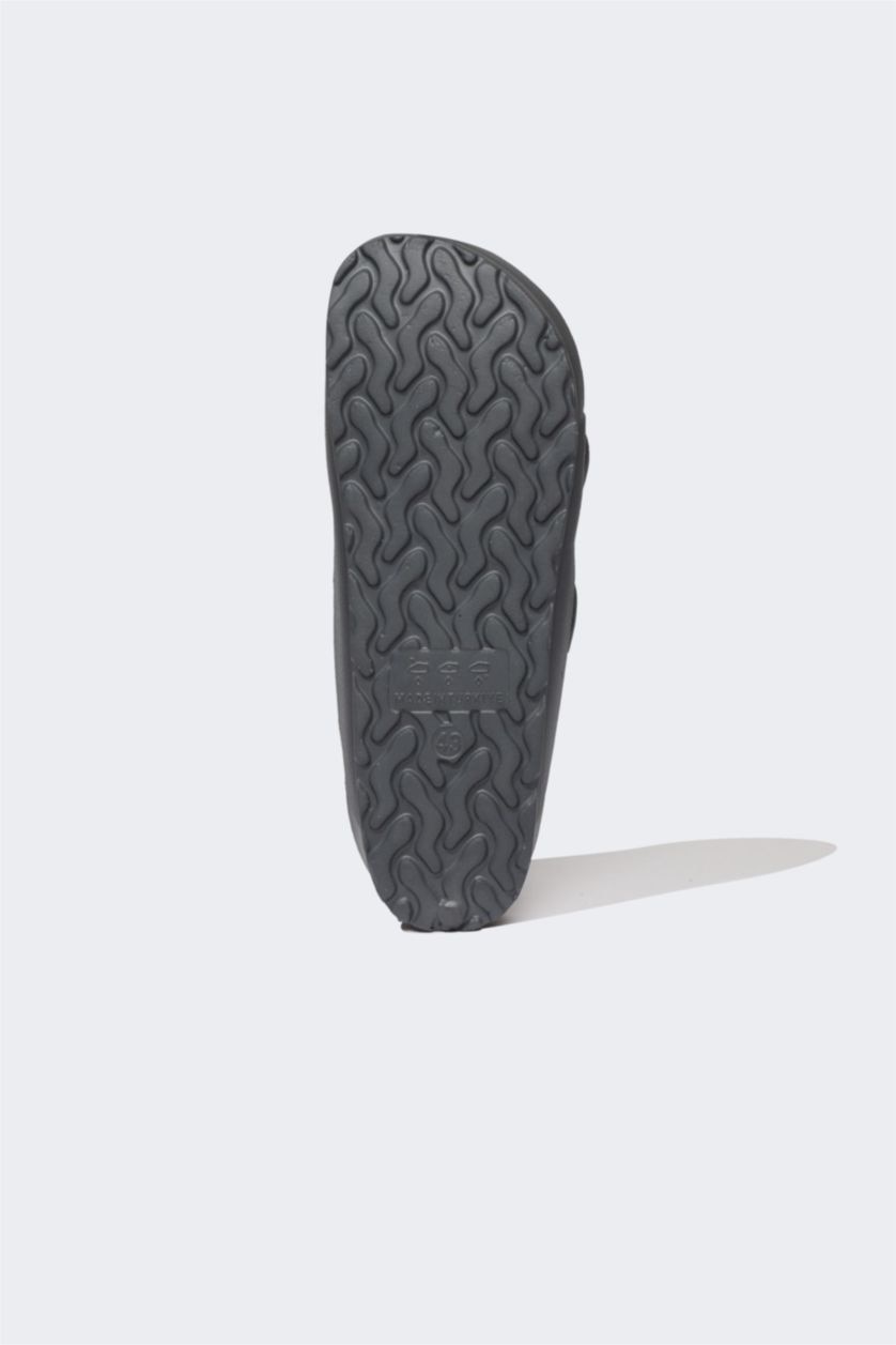 Man Anthracite Man Flat Sole Slipper