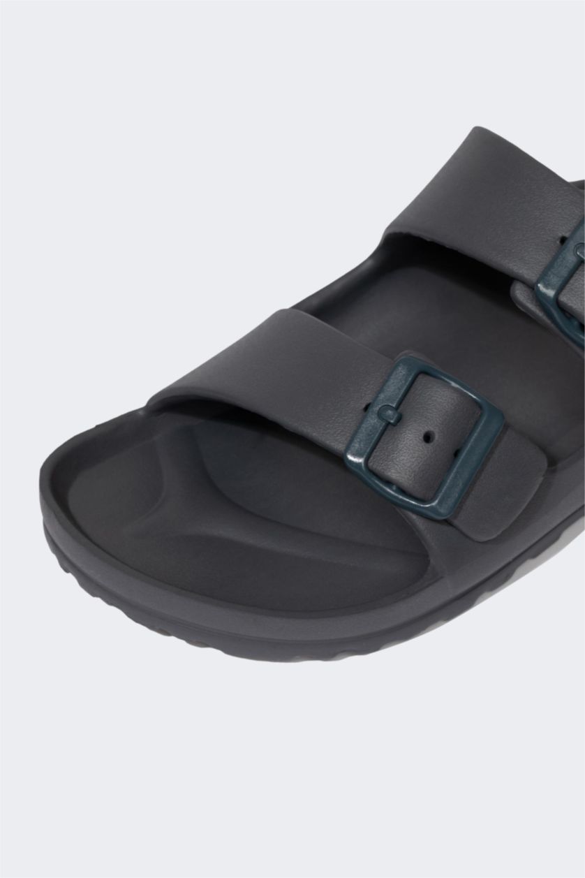 Man Anthracite Man Flat Sole Slipper