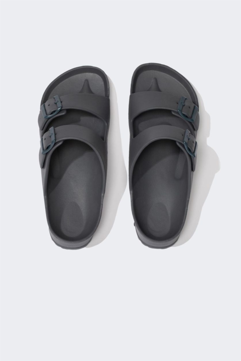 Man Anthracite Man Flat Sole Slipper
