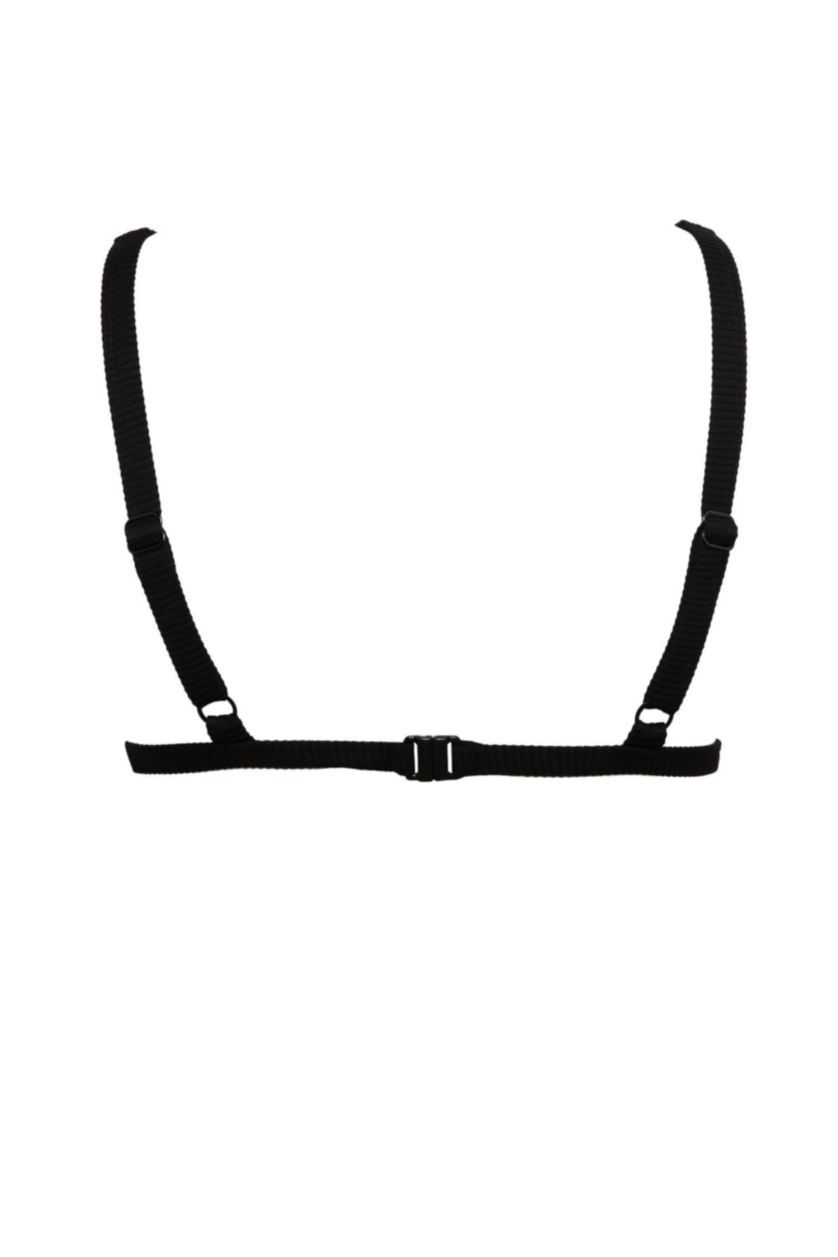 نساء أسود بكيني توب مضلع قصة عادية من Fall In Love