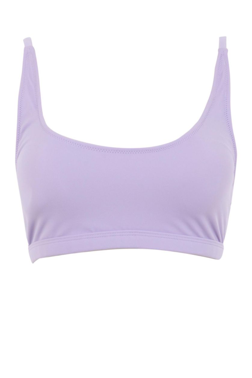 Kadın Lila Regular Fıt Bikini Üstü