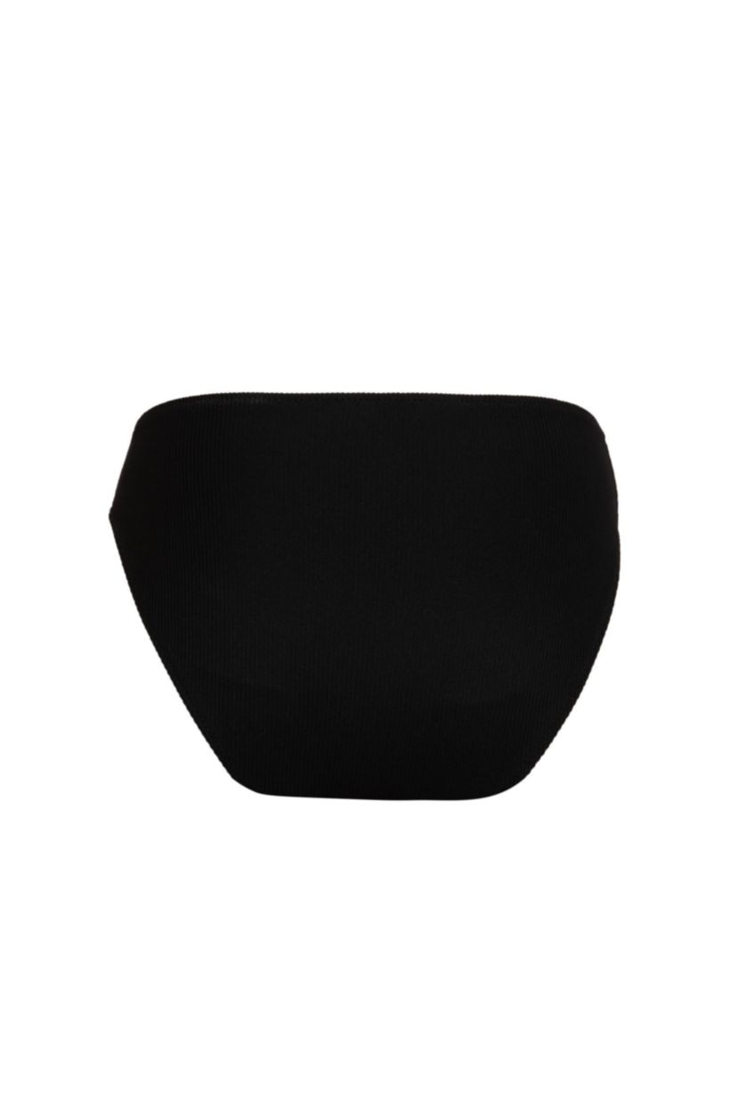 FEMME Noir Bas de Bikini à coupe régulière