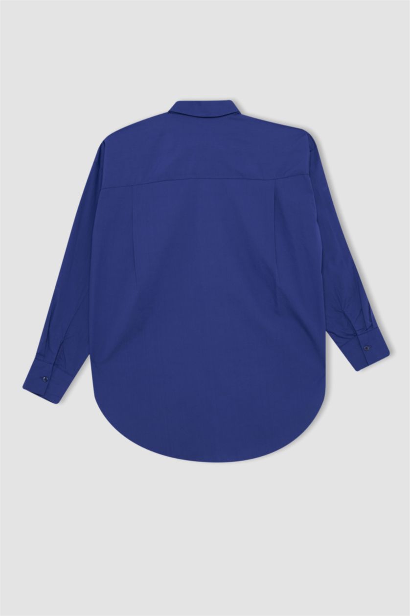 Kadın Royal Oversıze Poplin Uzun Kollu Tunik
