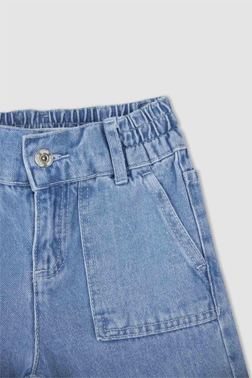 FILLES Bleu Jean Jogger Fille