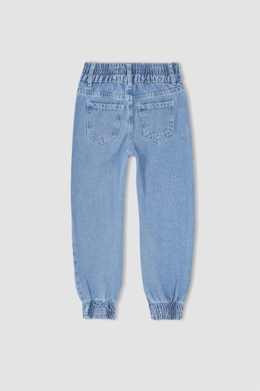 FILLES Bleu Jean Jogger Fille