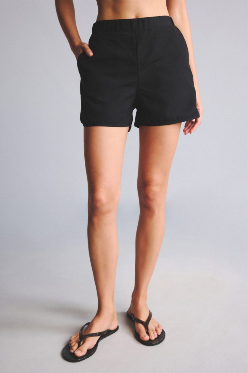 Woman Black Swim Shorts