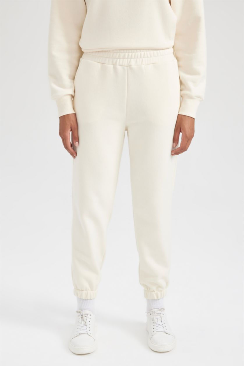 WOMAN Sand jogger Basic Thick Sweatshirt Fabric Trousers