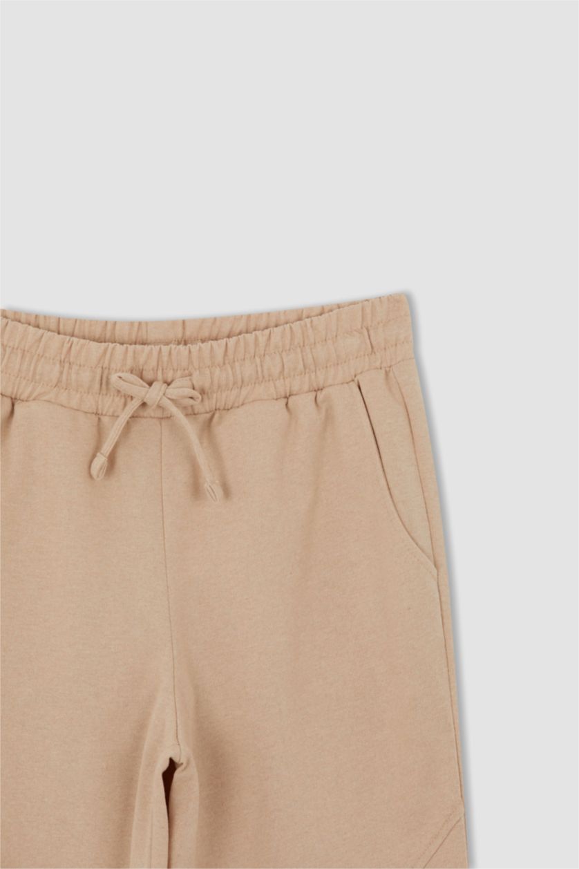 WOMAN Beige Melange Jogger Standard Fit Trousers