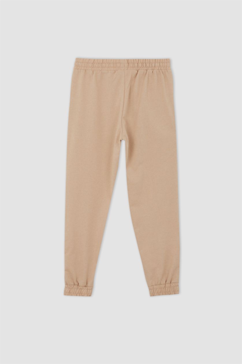WOMAN Beige Melange Jogger Standard Fit Trousers