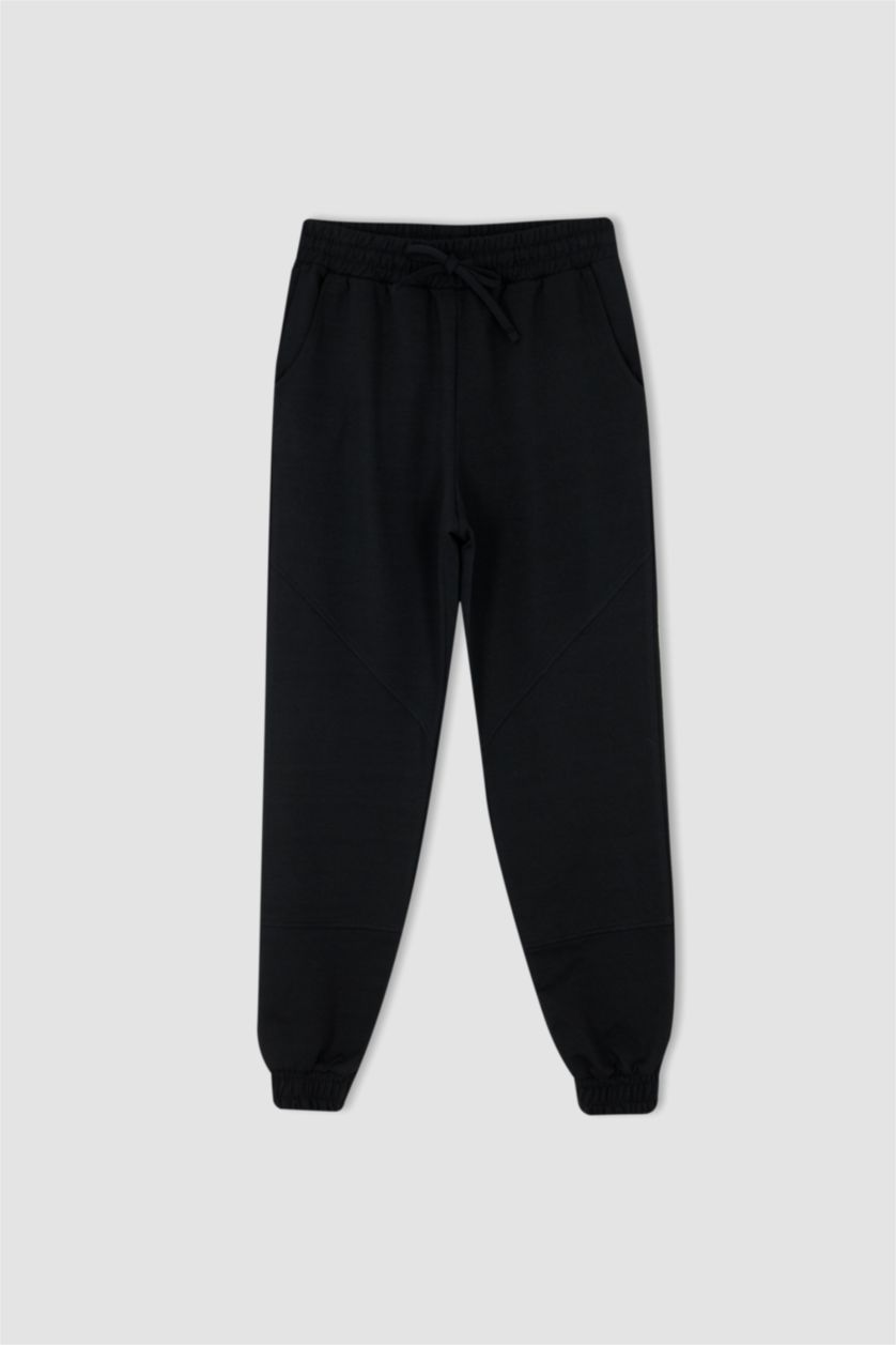 WOMAN Black Jogger Standard Fit Trousers