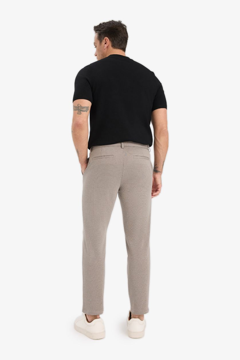 Erkek Vizon Jogger Düz Paça Her Yöne Esneyen Kumaş Pantolon