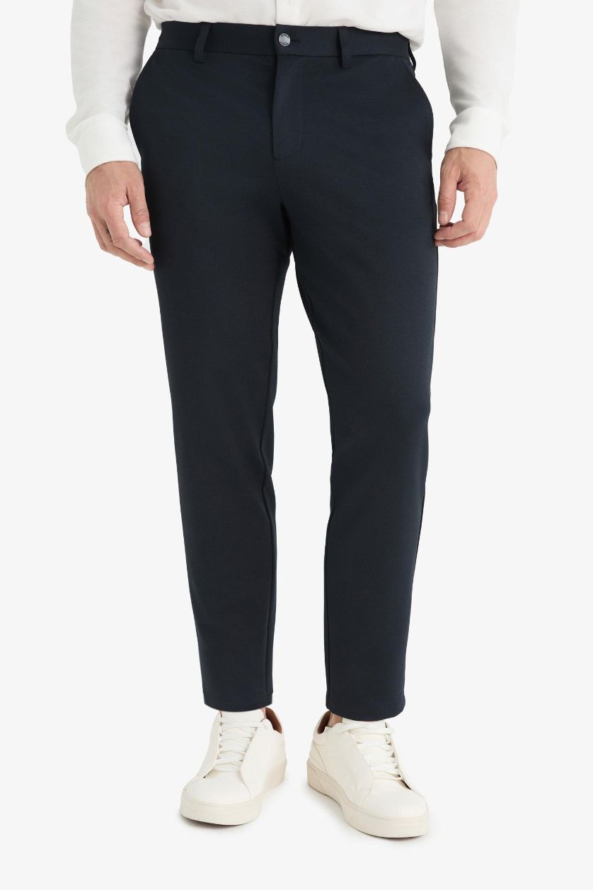 Man NAVY Jogger Regular Hem Trousers