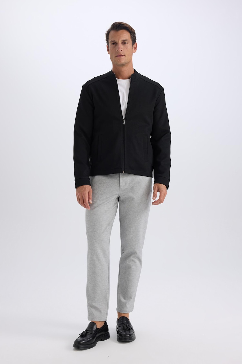 Men Grey Melange jogger Trousers