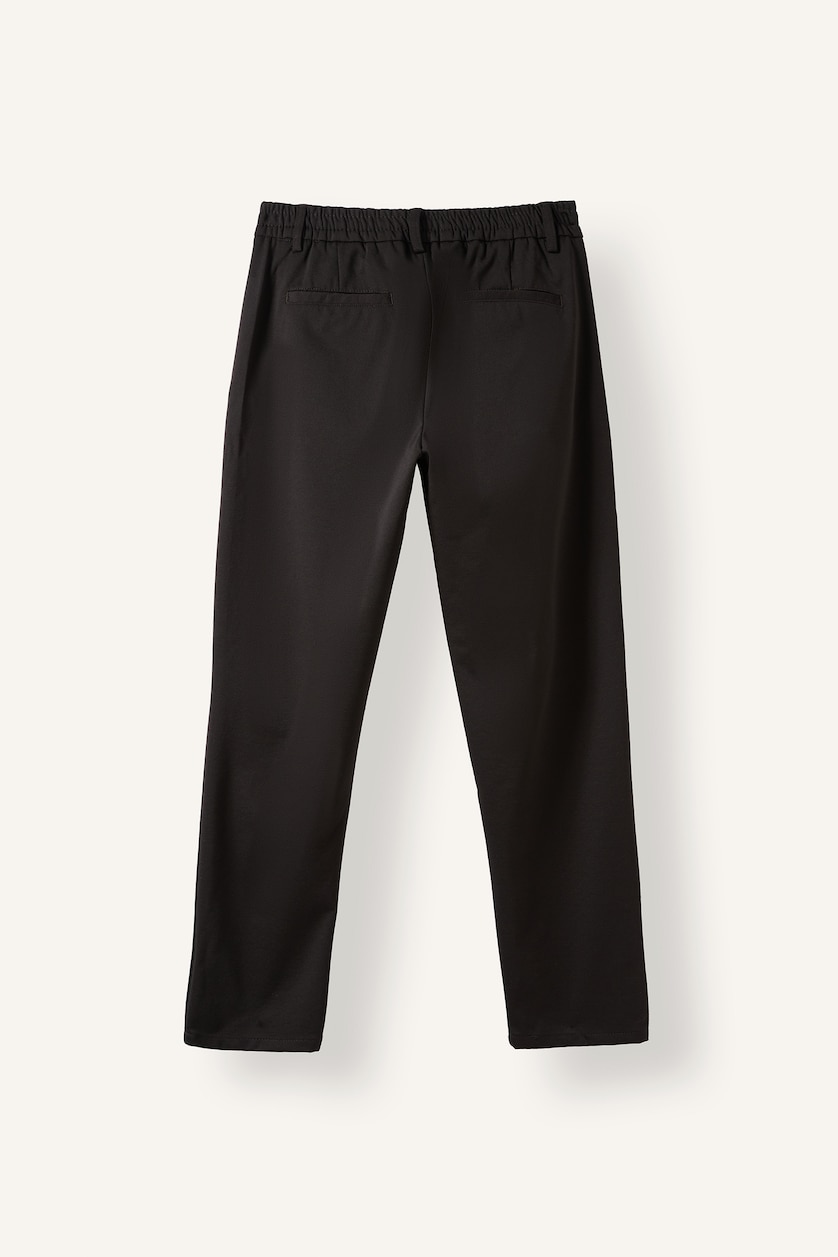 Men Dark Brown Tailored Fit Trousers