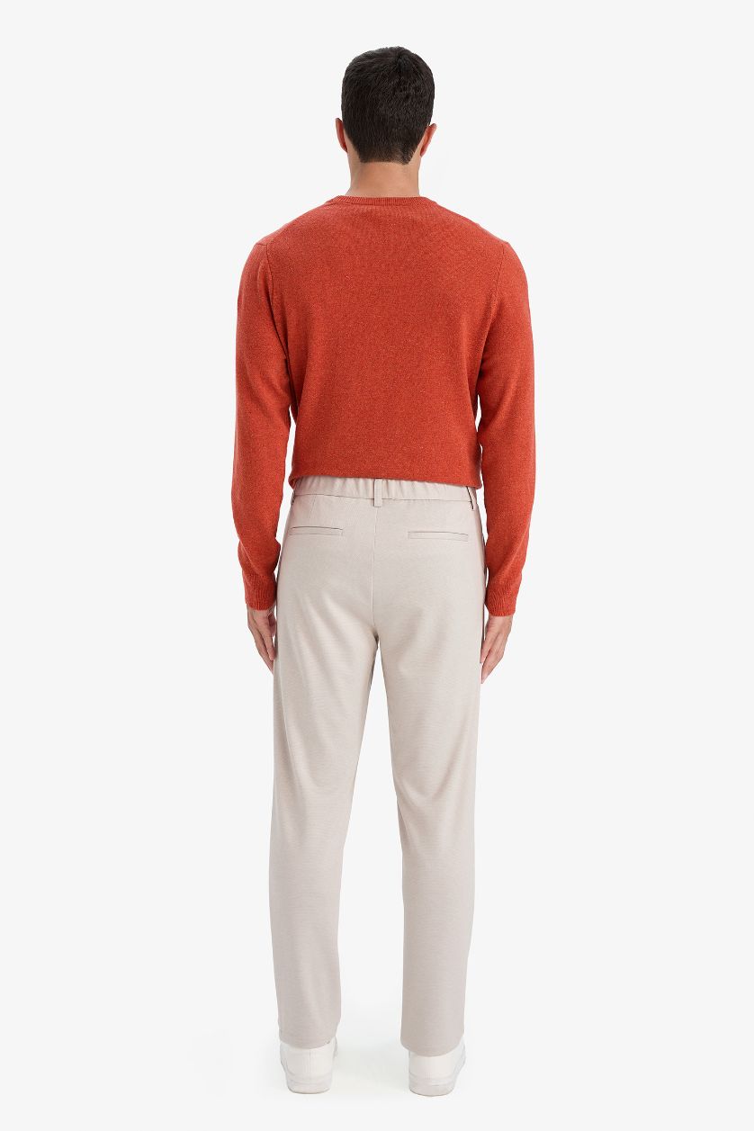 رجال ميلانج بيج بنطرون قصة عادية ضيقة برجل عادي