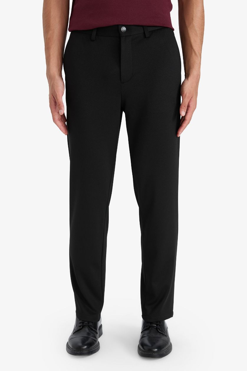 Erkek Siyah Tailored Fıt Pantolon