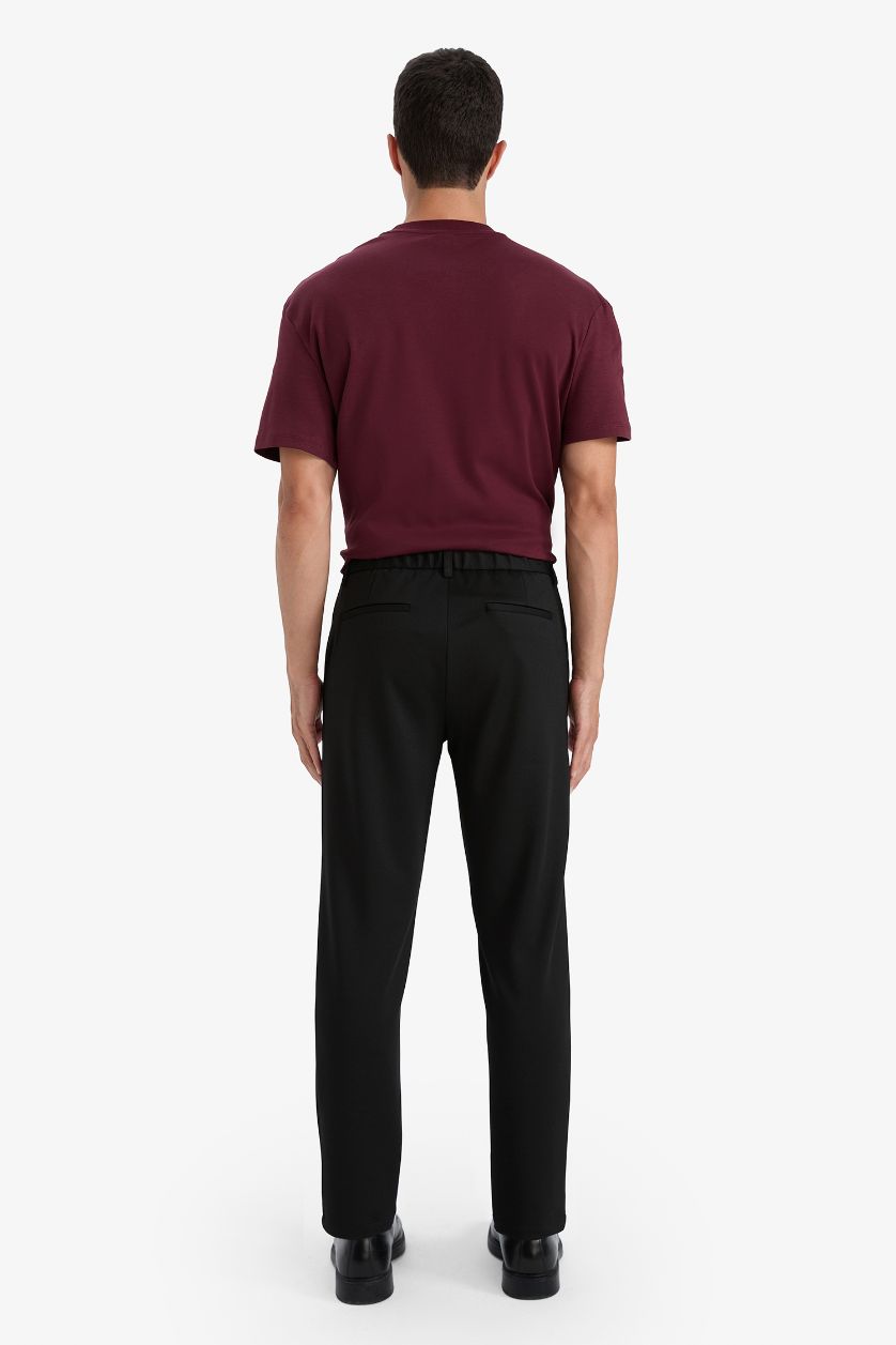 Erkek Siyah Tailored Fıt Pantolon