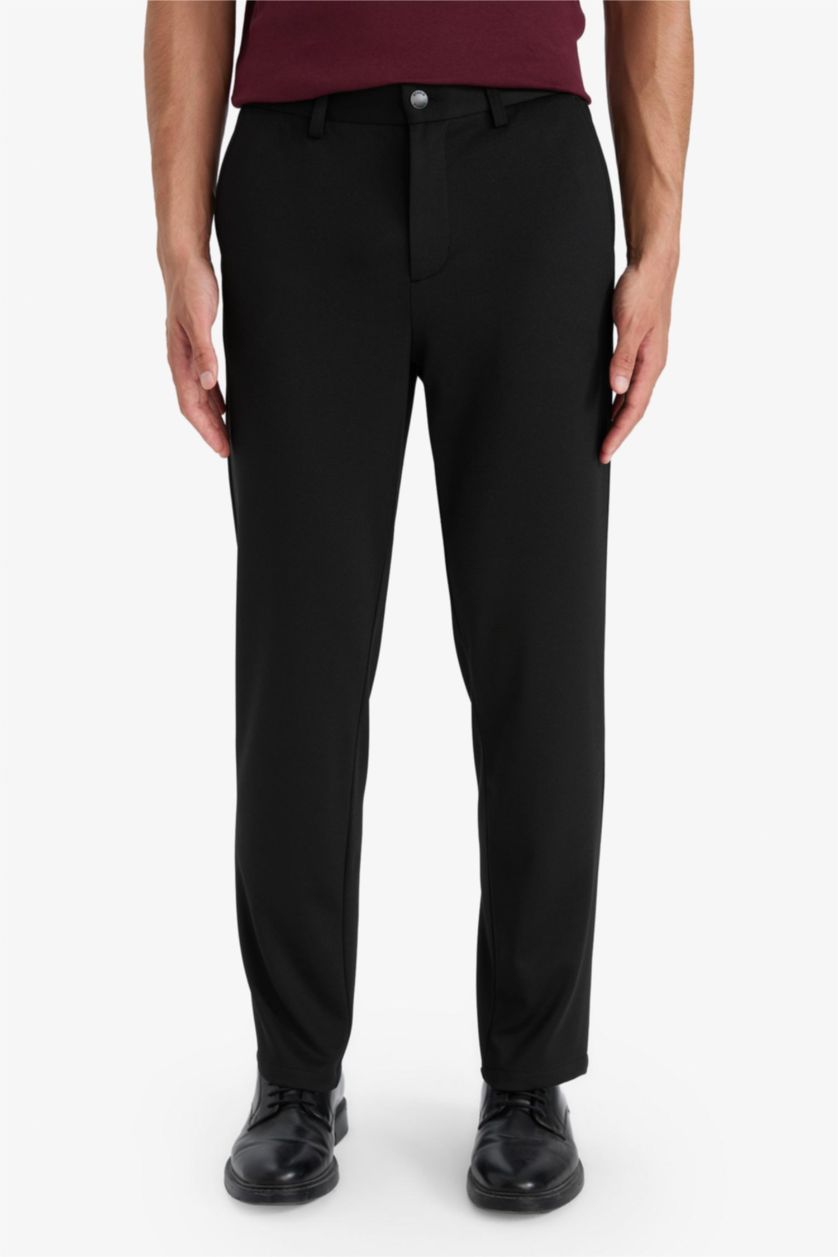 Erkek Siyah Tailored Fıt Pantolon