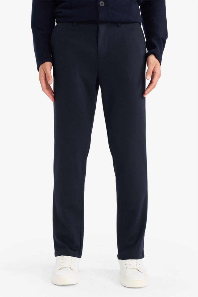 Erkek Lacivert Tailored Fıt Pantolon