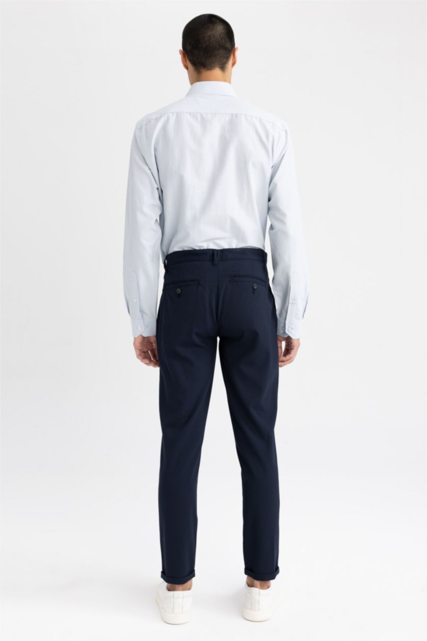 Erkek Lacivert Jogger Fıt Pantolon