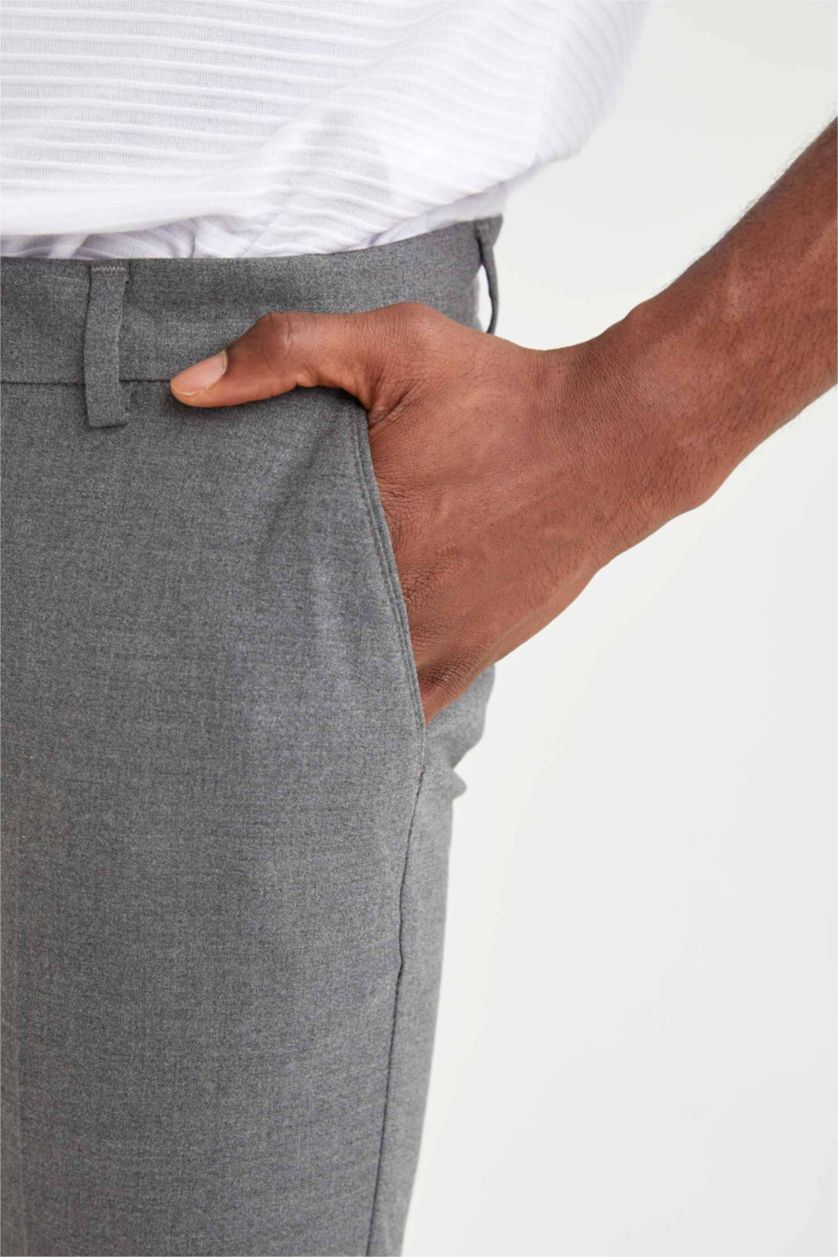 Erkek Gri Jogger Fıt Pantolon