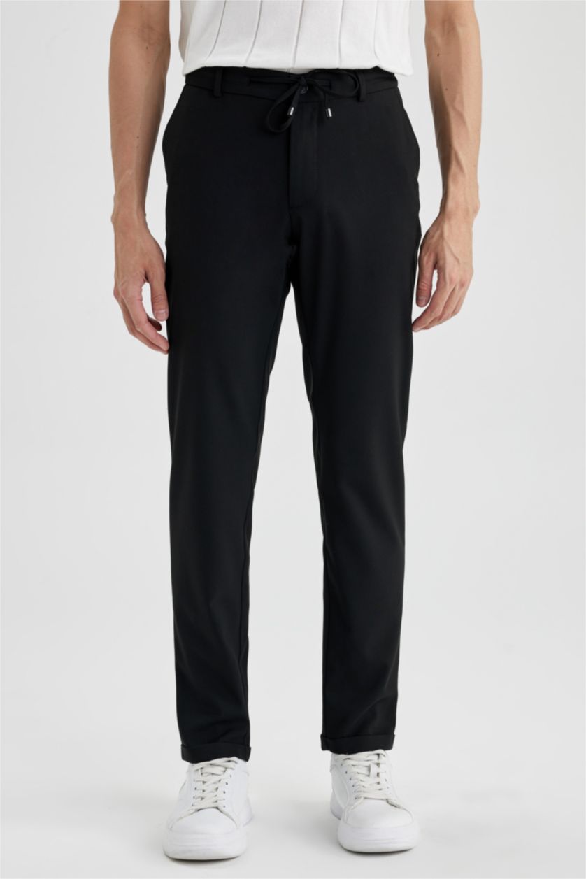 رجالي أسود بنطلون جوجر فيت