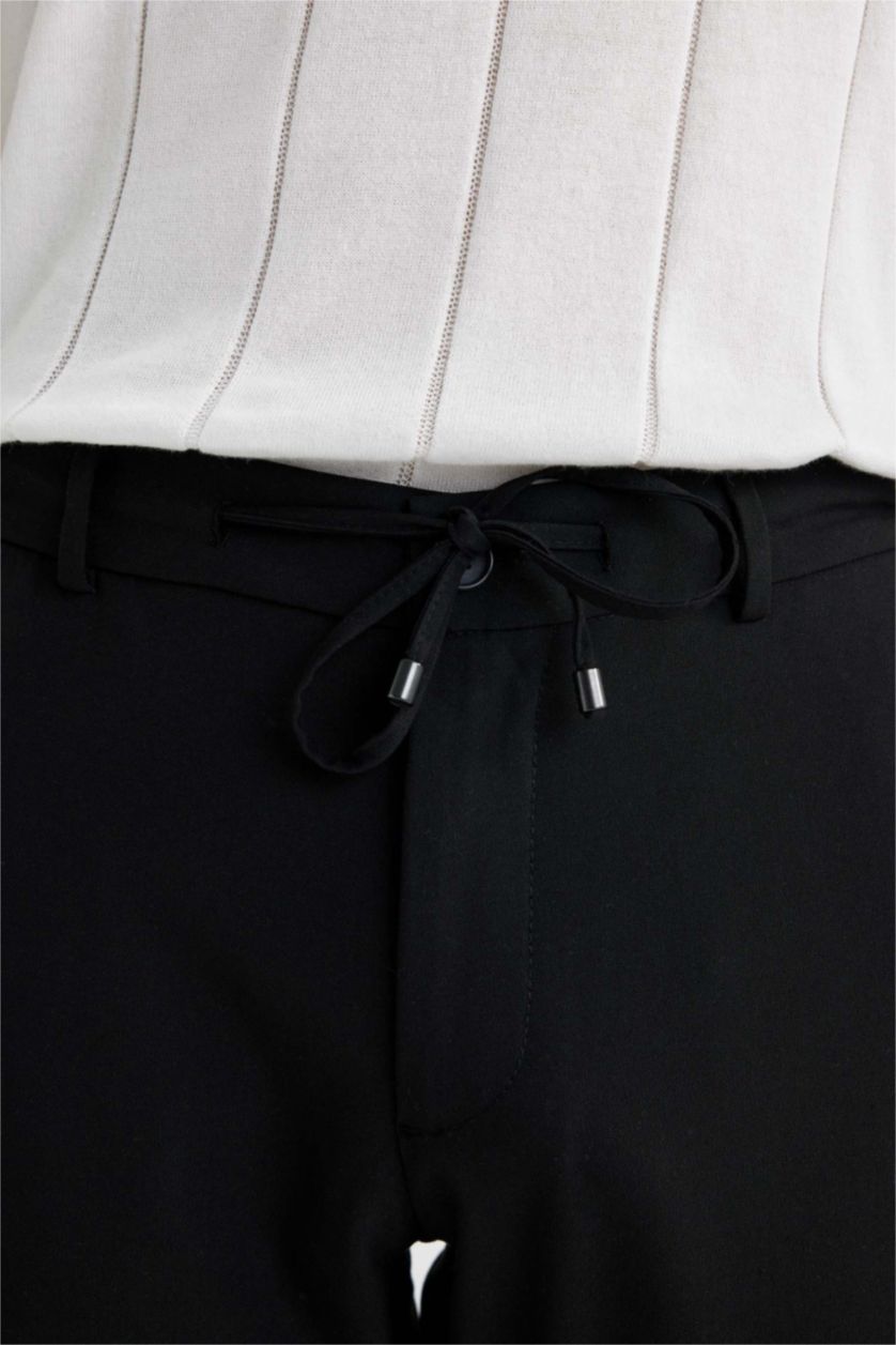 رجالي أسود بنطلون جوجر فيت