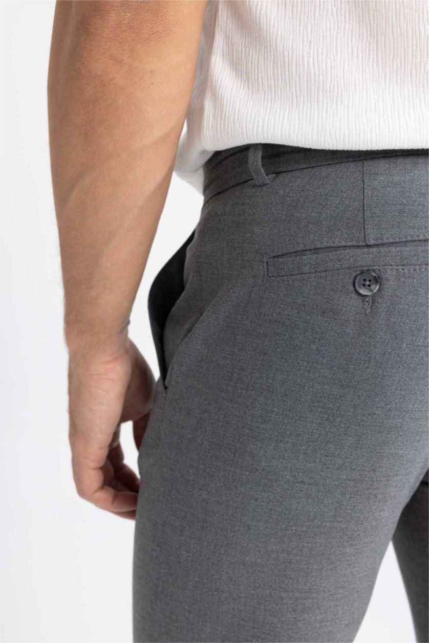 Erkek Gri Jogger Fıt Pantolon