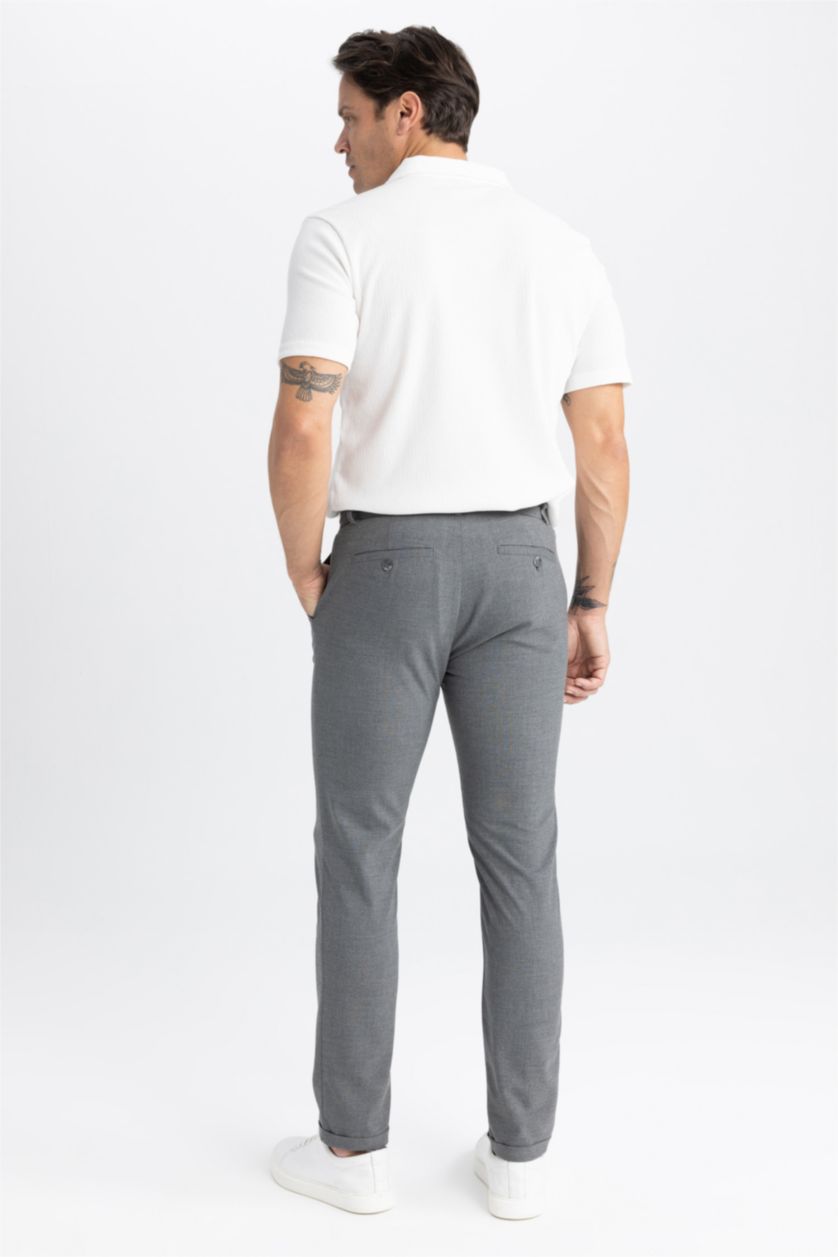 Erkek Gri Jogger Fıt Pantolon