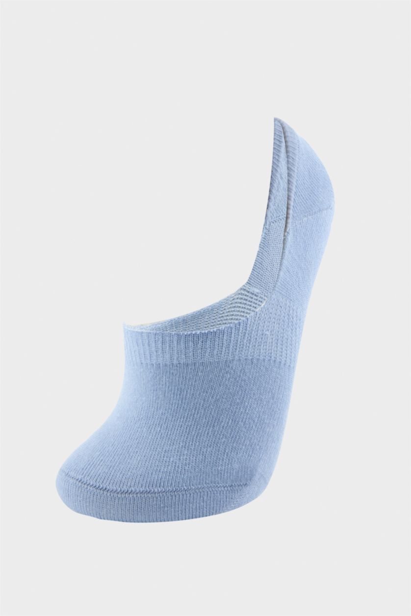 FEMME BLEU Clair Lot de 3 Chaussettes invisibles en coton pour femme