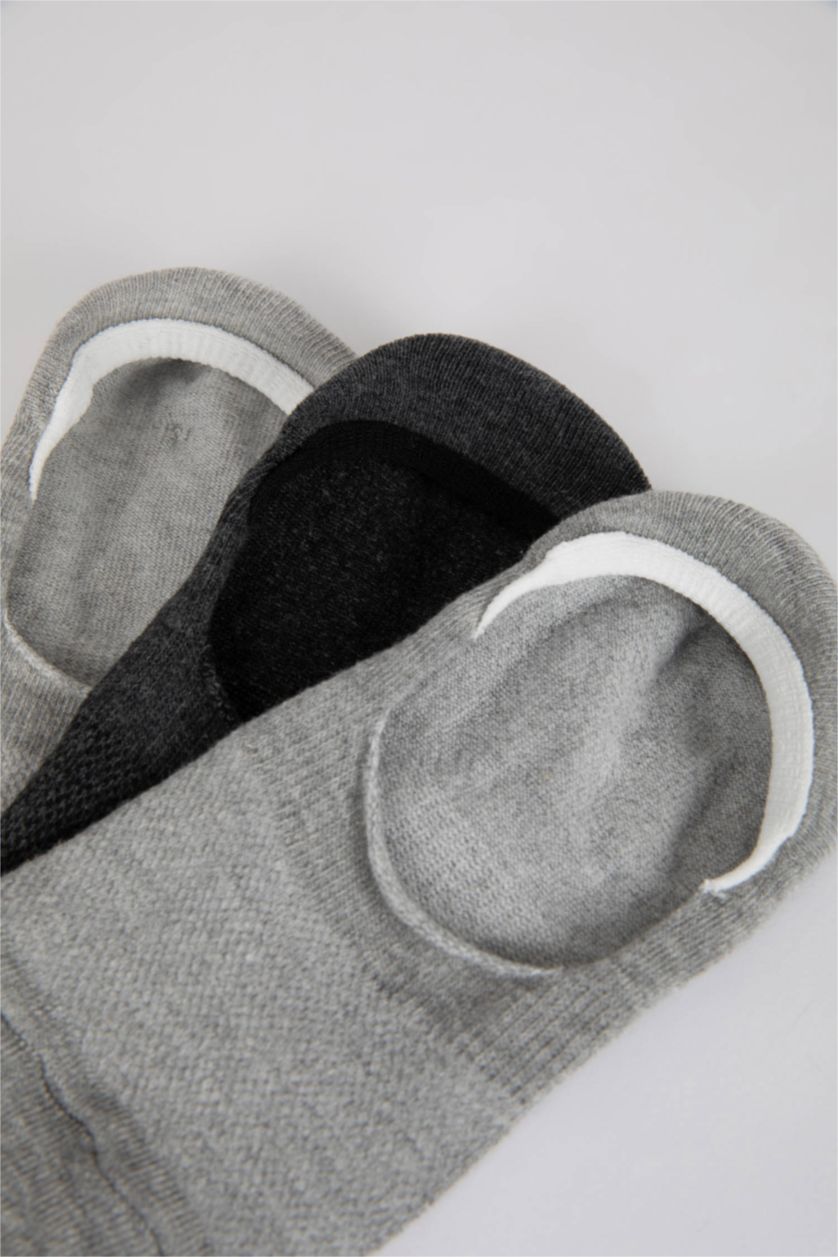 Kadın Gri Kadın 3'lü Babet Çorap