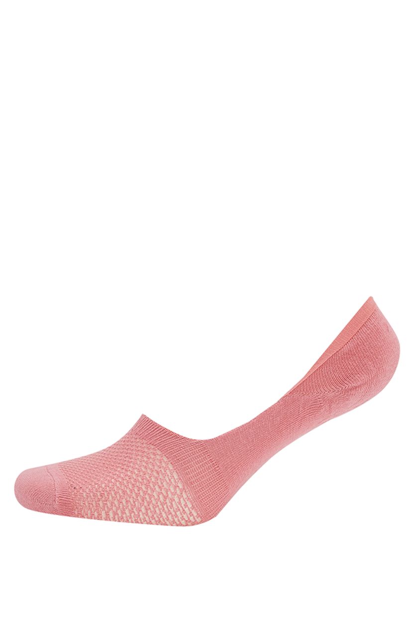 Kadın Neon Somon Kadın 3'lü Babet Çorap