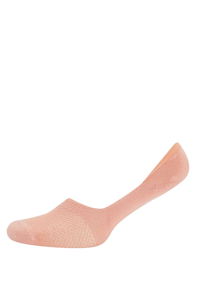 Kadın Neon Somon Kadın 3'lü Babet Çorap