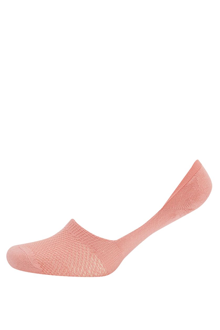 Kadın Neon Somon Kadın 3'lü Babet Çorap