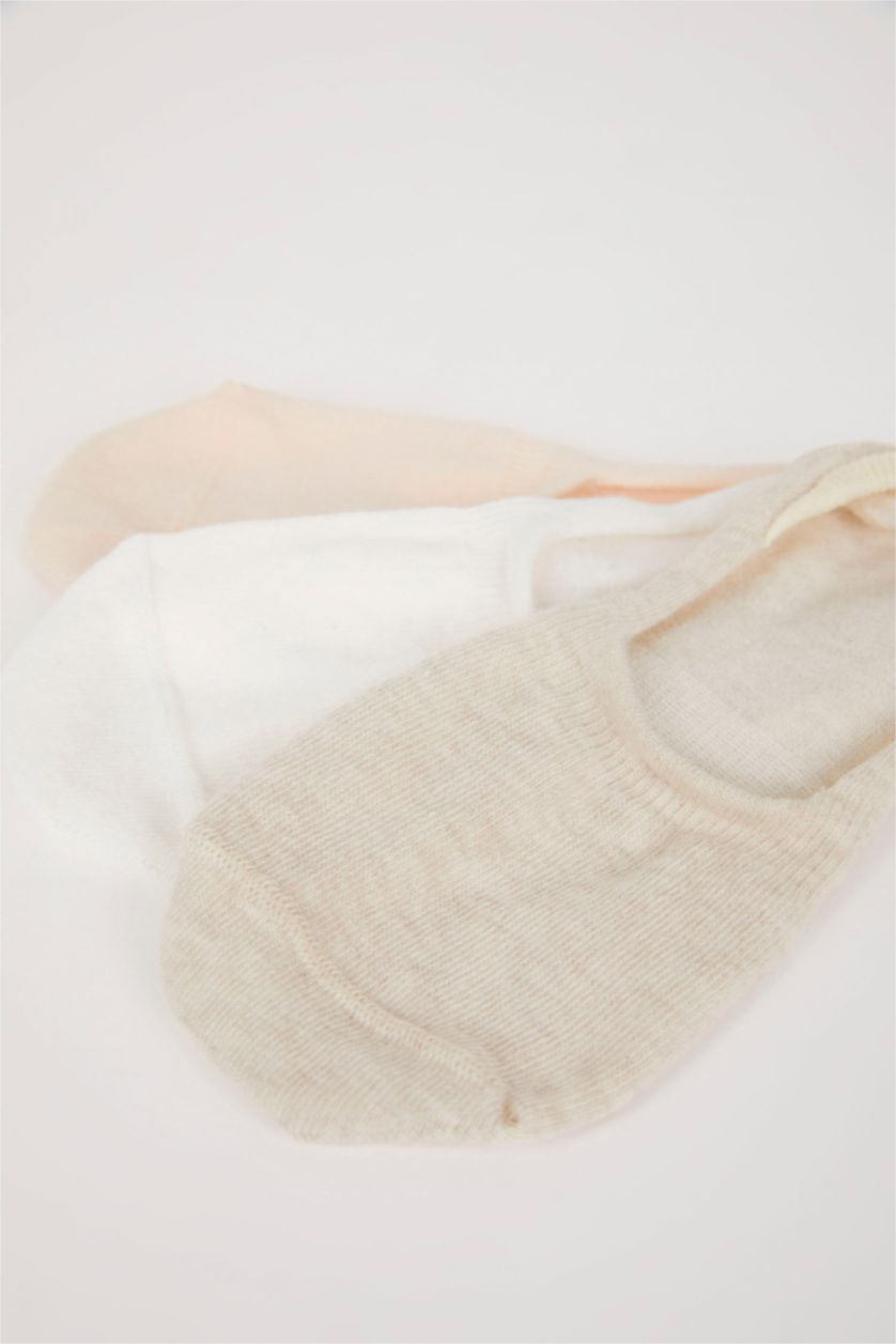 FEMME Yumuşak Lot de 3 paires de chaussettes invisibles ballerines en coton pour femme