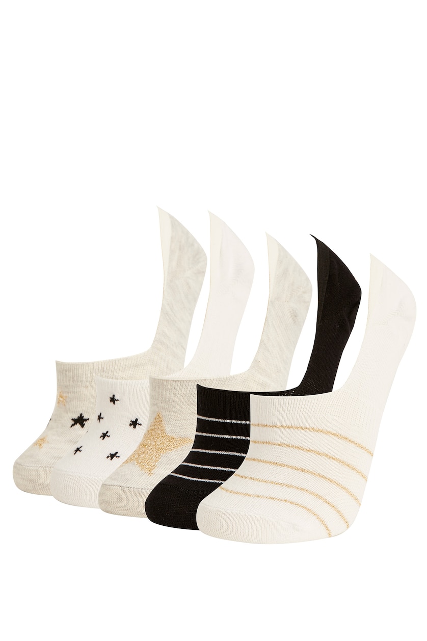 Women Karma 5 Piece Cotton Babet Socks