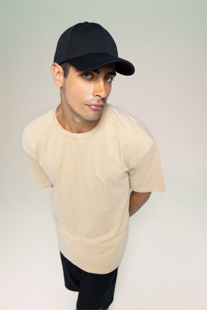 MAN Dark Sand Oversize Crew Neck T-Shirt