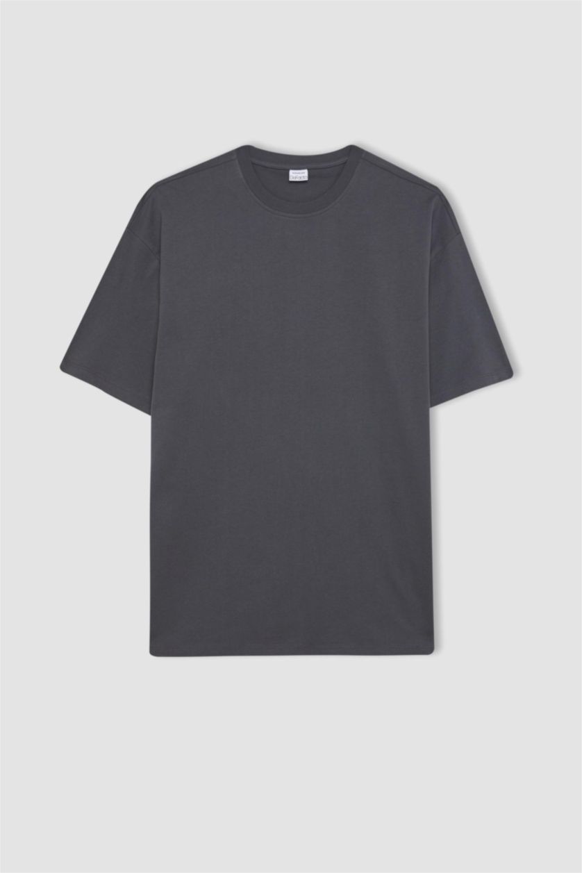 MAN Anthracite Oversize Fit Crew Neck Short Sleeve T-Shirt