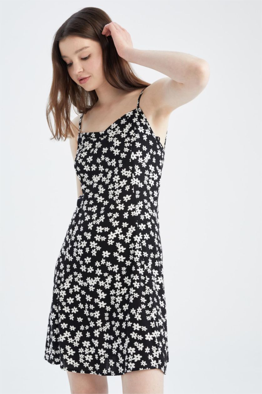 WOMAN Black Mini Dress