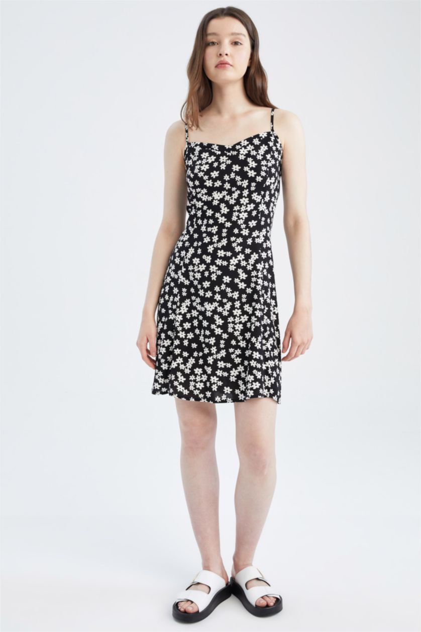 WOMAN Black Mini Dress