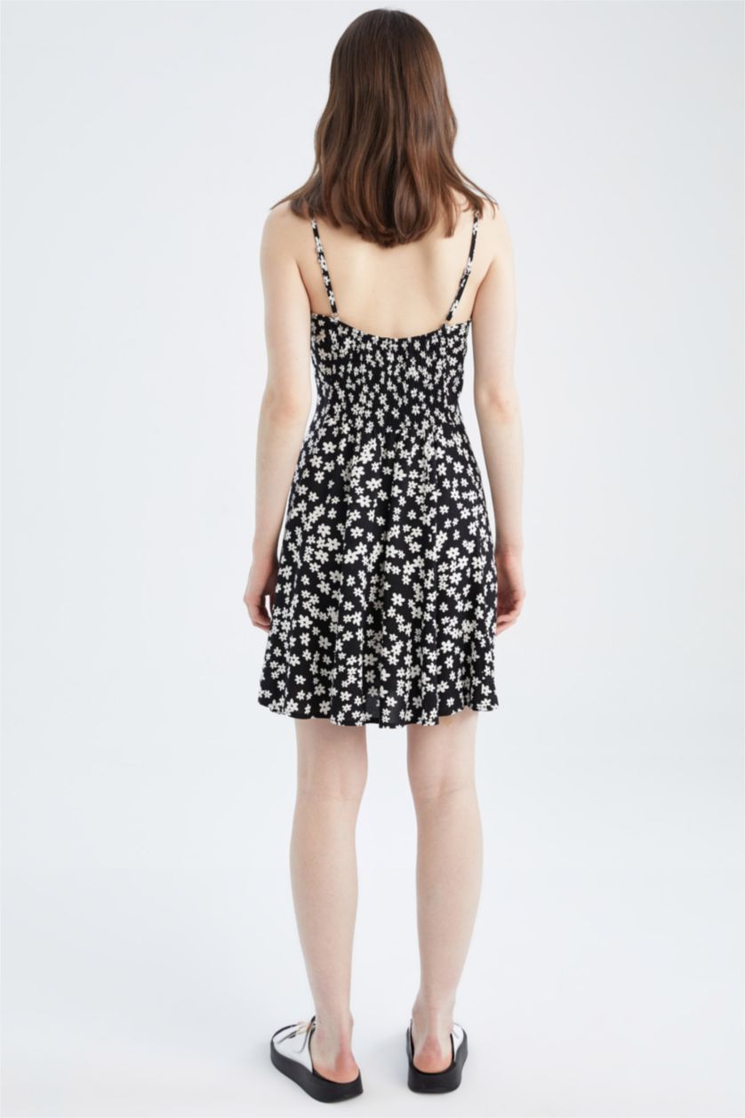 WOMAN Black Mini Dress