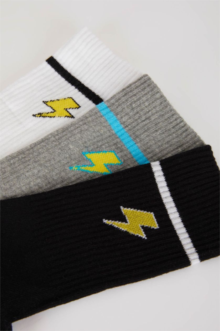 MAN Karma Defacto Fit Men's Cotton 3 Pack Long Socks